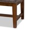 Baxton Studio Ainsley Grey Upholstered Walnut Finished Rubberwood Bench 147-8231 - alternate 6